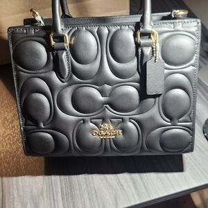 Coach Black Embossed Women's Bag